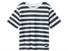 Name It t-shirt hvid med navy blazer striber
